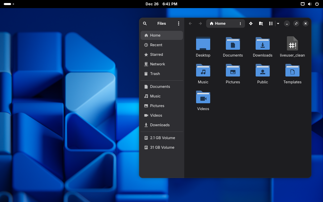 Nobara GNOME desktop